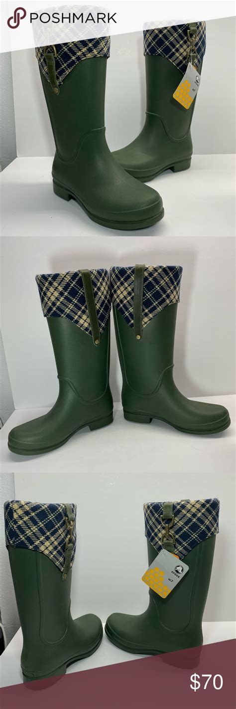 crocs bridle wellie rain boots.